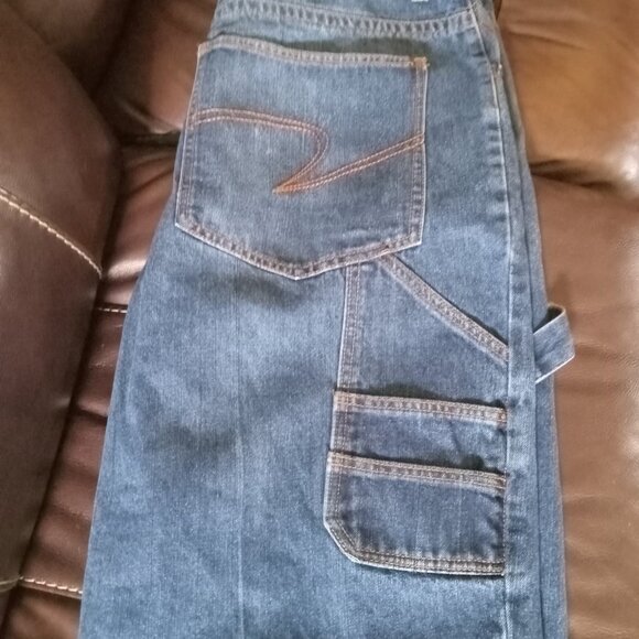 Makaveli Tupac Shakur signed denim carpenter shorts size 40 - Picture 1 of 5